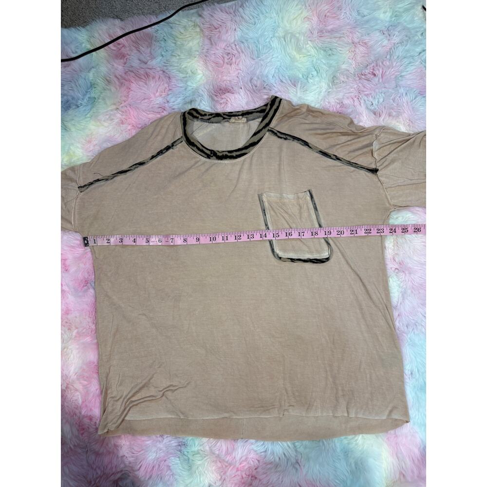 NWOT POL Blush Pink Hi Low Pocket Top Rayon Blend Large - Picture 7 of 11